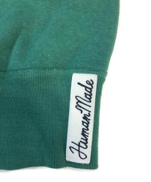 HUMAN MADE（ヒューマンメイド）HUMAN MADE (ヒューマンメイド) 前Vスウェット グリーン サイズ:Lの古着・服飾アイテム
