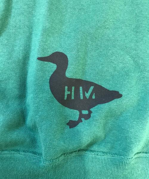 HUMAN MADE（ヒューマンメイド）HUMAN MADE (ヒューマンメイド) 前Vスウェット グリーン サイズ:Lの古着・服飾アイテム