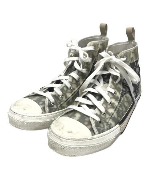 Christian Dior（クリスチャン ディオール）Christian Dior (クリスチャン ディオール) B23リーグハイトップスニーカー ベージュ サイズ:43の古着・服飾アイテム