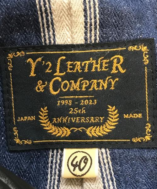 Y'2 leather（ワイツーレザー）Y'2 LEATHER (ワイツーレザー) レザーカーコート ブラック サイズ:40の古着・服飾アイテム
