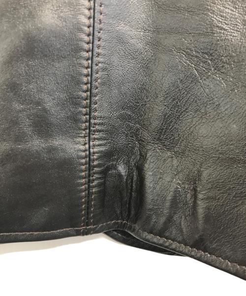 Y'2 leather（ワイツーレザー）Y'2 LEATHER (ワイツーレザー) レザーカーコート ブラック サイズ:40の古着・服飾アイテム