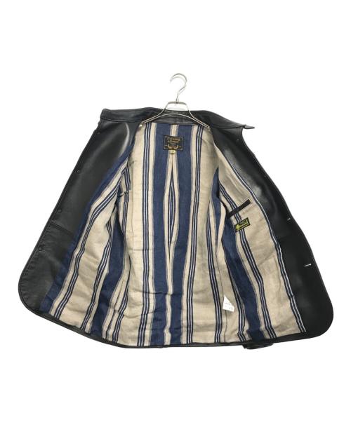 Y'2 leather（ワイツーレザー）Y'2 LEATHER (ワイツーレザー) レザーカーコート ブラック サイズ:40の古着・服飾アイテム