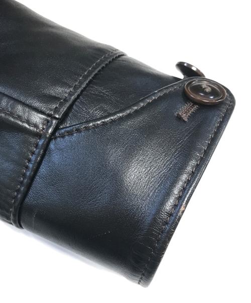 Y'2 leather（ワイツーレザー）Y'2 LEATHER (ワイツーレザー) レザーカーコート ブラック サイズ:40の古着・服飾アイテム