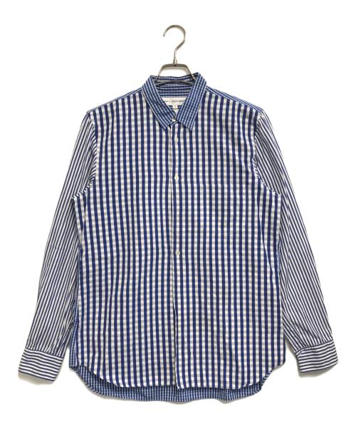 COMME des GARCONS SHIRT（コムデギャルソンシャツ）COMME des GARCONS SHIRT (コムデギャルソンシャツ) 切替シャツ ブルー サイズ:Mの古着・服飾アイテム