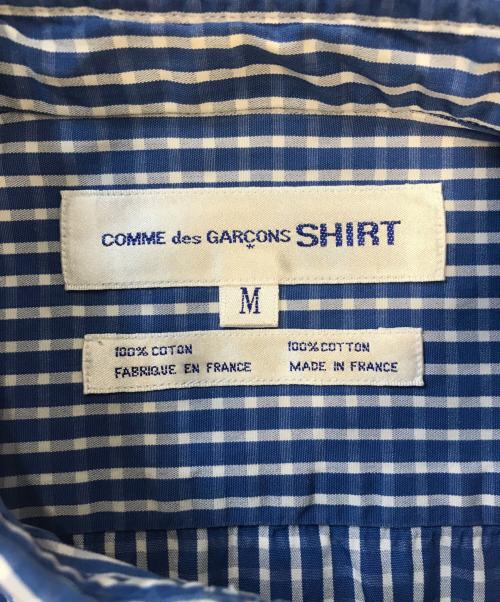 COMME des GARCONS SHIRT（コムデギャルソンシャツ）COMME des GARCONS SHIRT (コムデギャルソンシャツ) 切替シャツ ブルー サイズ:Mの古着・服飾アイテム