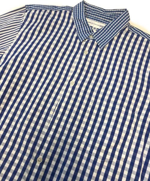 COMME des GARCONS SHIRT（コムデギャルソンシャツ）COMME des GARCONS SHIRT (コムデギャルソンシャツ) 切替シャツ ブルー サイズ:Mの古着・服飾アイテム