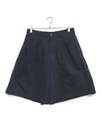 COMME des GARCONS HOMME PLUSコムデギャルソンオムプリュス）の古着「ポリ縮絨ハーフパンツ」｜ブラック