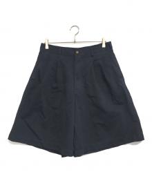 COMME des GARCONS HOMME PLUS（コムデギャルソンオムプリュス）の古着「ポリ縮絨ハーフパンツ」｜ブラック