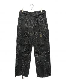 sacai（サカイ）の古着「Bandana Print Pants」｜ブラック