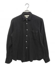 COMME des GARCONS SHIRT（コムデギャルソンシャツ）の古着「インサイドアウト縮絨シャツ」｜ブラウン