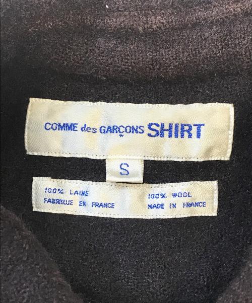 COMME des GARCONS SHIRT（コムデギャルソンシャツ）COMME des GARCONS SHIRT (コムデギャルソンシャツ) インサイドアウト縮絨シャツ ブラウン サイズ:Sの古着・服飾アイテム