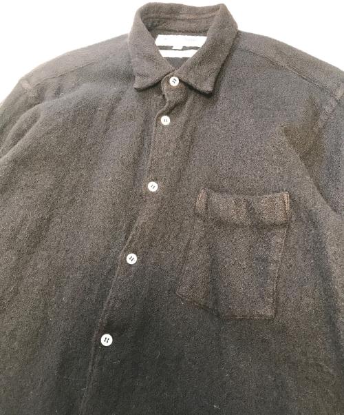 COMME des GARCONS SHIRT（コムデギャルソンシャツ）COMME des GARCONS SHIRT (コムデギャルソンシャツ) インサイドアウト縮絨シャツ ブラウン サイズ:Sの古着・服飾アイテム