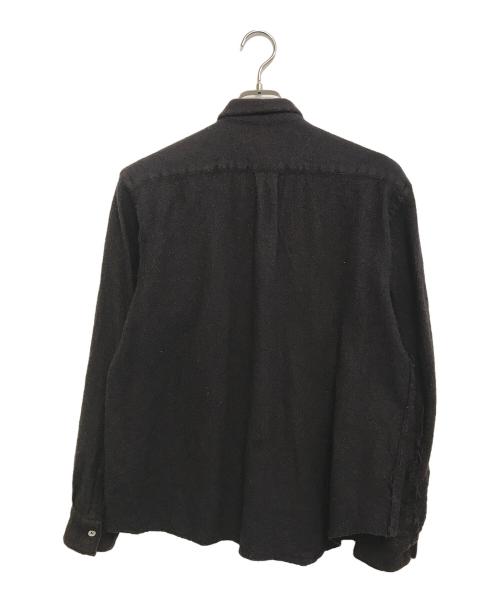 COMME des GARCONS SHIRT（コムデギャルソンシャツ）COMME des GARCONS SHIRT (コムデギャルソンシャツ) インサイドアウト縮絨シャツ ブラウン サイズ:Sの古着・服飾アイテム