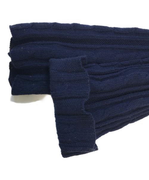 COMME des GARCONS HOMME PLUS（コムデギャルソンオムプリュス）COMME des GARCONS HOMME PLUS (コムデギャルソンオムプリュス) ケーブルニット ネイビー サイズ:表記なしの古着・服飾アイテム