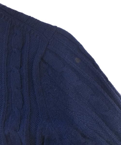 COMME des GARCONS HOMME PLUS（コムデギャルソンオムプリュス）COMME des GARCONS HOMME PLUS (コムデギャルソンオムプリュス) ケーブルニット ネイビー サイズ:表記なしの古着・服飾アイテム
