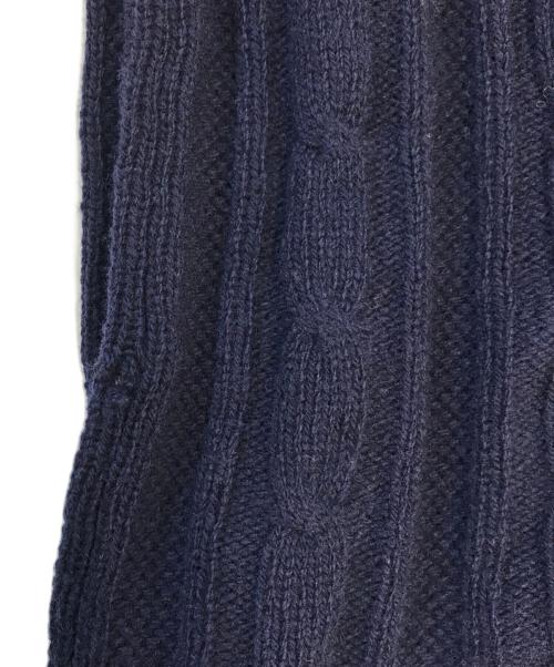 COMME des GARCONS HOMME PLUS（コムデギャルソンオムプリュス）COMME des GARCONS HOMME PLUS (コムデギャルソンオムプリュス) ケーブルニット ネイビー サイズ:表記なしの古着・服飾アイテム