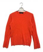 COMME des GARCONS HOMME PLUSコムデギャルソンオムプリュス）の古着「90's リブ×ケーブル切替ニット」｜オレンジ
