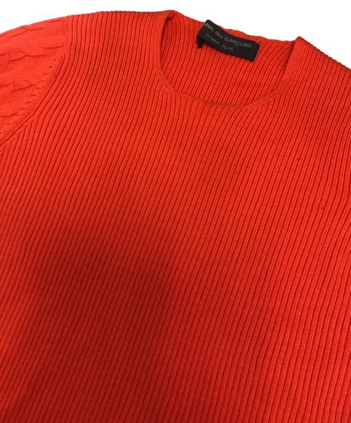 COMME des GARCONS HOMME PLUS（コムデギャルソンオムプリュス）COMME des GARCONS HOMME PLUS (コムデギャルソンオムプリュス) 90's リブ×ケーブル切替ニット オレンジ サイズ:表記なしの古着・服飾アイテム