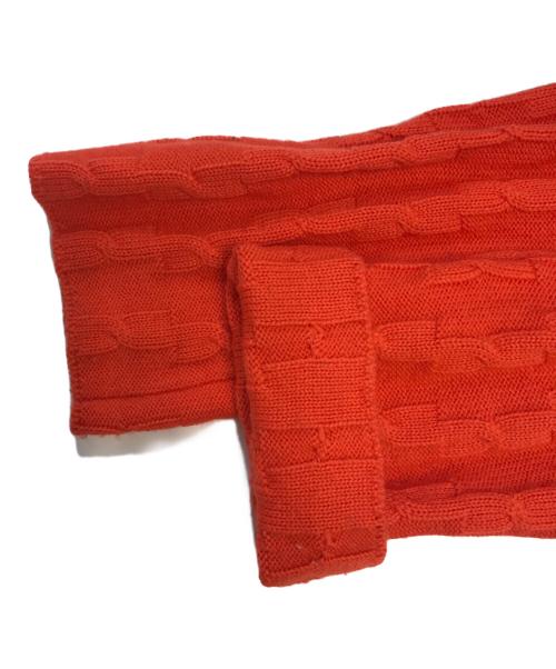 COMME des GARCONS HOMME PLUS（コムデギャルソンオムプリュス）COMME des GARCONS HOMME PLUS (コムデギャルソンオムプリュス) 90's リブ×ケーブル切替ニット オレンジ サイズ:表記なしの古着・服飾アイテム