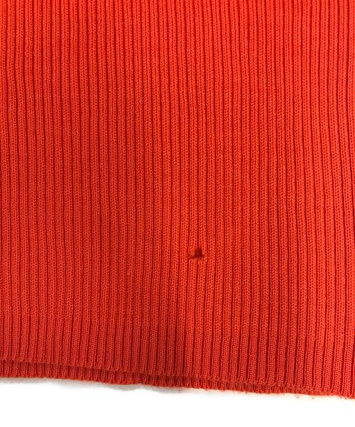 COMME des GARCONS HOMME PLUS（コムデギャルソンオムプリュス）COMME des GARCONS HOMME PLUS (コムデギャルソンオムプリュス) 90's リブ×ケーブル切替ニット オレンジ サイズ:表記なしの古着・服飾アイテム