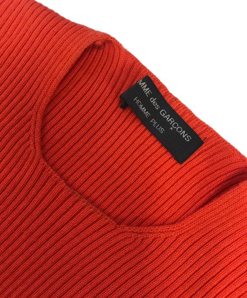 COMME des GARCONS HOMME PLUS（コムデギャルソンオムプリュス）COMME des GARCONS HOMME PLUS (コムデギャルソンオムプリュス) 90's リブ×ケーブル切替ニット オレンジ サイズ:表記なしの古着・服飾アイテム
