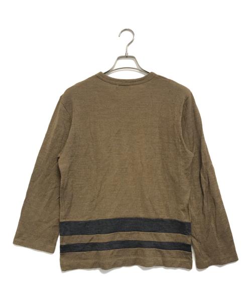 COMME des GARCONS HOMME PLUS（コムデギャルソンオムプリュス）COMME des GARCONS HOMME PLUS (コムデギャルソンオムプリュス) ボーダーニット オリーブ サイズ:表記なしの古着・服飾アイテム