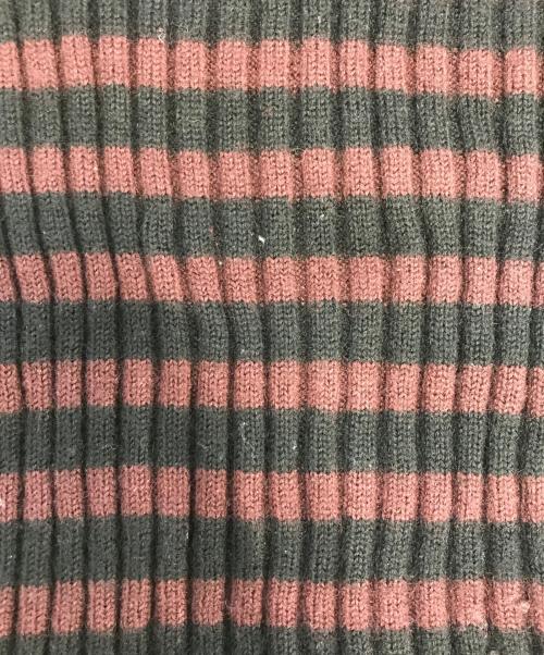Jean Paul Gaultier homme（ジャンポールゴルチェオム）Jean Paul Gaultier homme (ジャンポールゴルチェオム) ロールネックボーダーニット ブラック サイズ:Freeの古着・服飾アイテム