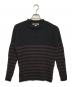 Jean Paul Gaultier homme（ジャンポールゴルチェオム）の古着「ロールネックボーダーニット」｜ブラック