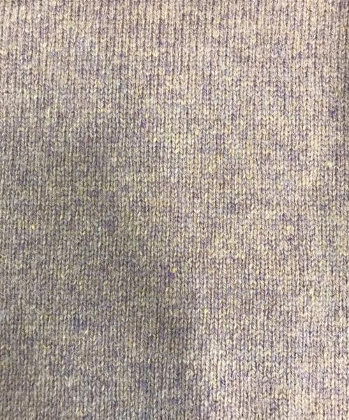 DRIES VAN NOTEN（ドリスヴァンノッテン）DRIES VAN NOTEN (ドリスヴァンノッテン) パッチ付きデザインニット パープル サイズ:Lの古着・服飾アイテム
