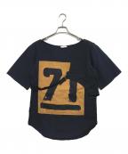 DRIES VAN NOTENドリスヴァンノッテン）の古着「ナンバリングドッキングカットソー」｜ブラック
