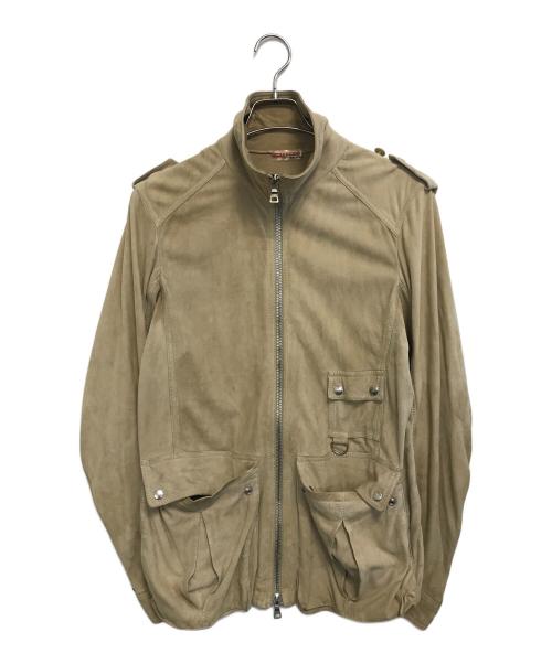 PRADA SPORTS（プラダスポーツ）PRADA SPORTS (プラダスポーツ) ニット切替スエードジャケット ベージュ サイズ:48の古着・服飾アイテム