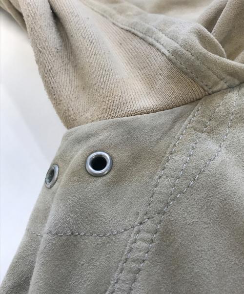 PRADA SPORTS（プラダスポーツ）PRADA SPORTS (プラダスポーツ) ニット切替スエードジャケット ベージュ サイズ:48の古着・服飾アイテム