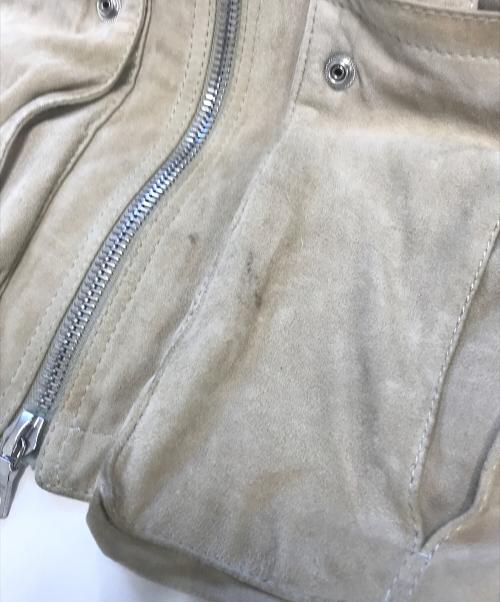 PRADA SPORTS（プラダスポーツ）PRADA SPORTS (プラダスポーツ) ニット切替スエードジャケット ベージュ サイズ:48の古着・服飾アイテム