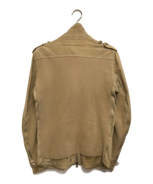 PRADA SPORTS（プラダスポーツ）PRADA SPORTS (プラダスポーツ) ニット切替スエードジャケット ベージュ サイズ:48の古着・服飾アイテム