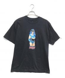 HOOK-UPS（フックアップス）の古着「HOOK-UPS(フックアップス)プリントTシャツ」｜ブラック