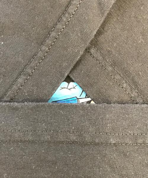 HOOK-UPS（フックアップス）HOOK-UPS (フックアップス) HOOK-UPS(フックアップス)プリントTシャツ ブラック サイズ:Lの古着・服飾アイテム