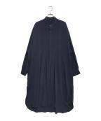 Y'sワイズ）の古着「ピンタックシャツワンピース」｜ネイビー