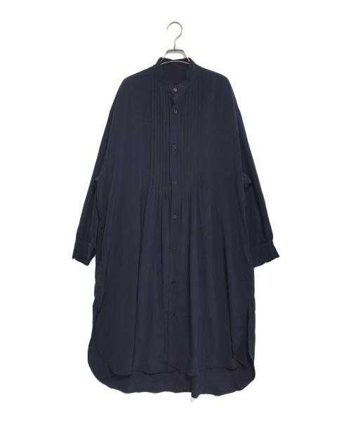Y's（ワイズ）Y's (ワイズ) ピンタックシャツワンピース ネイビー サイズ:1の古着・服飾アイテム
