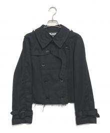 BLACK COMME des GARCONS（ブラックコムデギャルソン）の古着「裁断ダブルブレストジャケット」｜ブラック