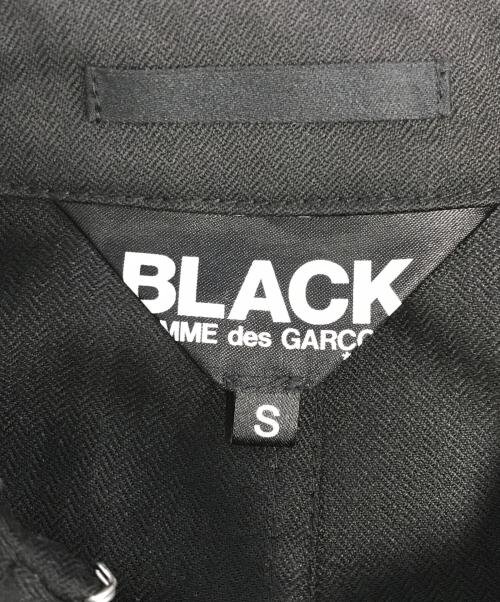 BLACK COMME des GARCONS（ブラックコムデギャルソン）BLACK COMME des GARCONS (ブラックコムデギャルソン) 裁断ダブルブレストジャケット ブラック サイズ:Sの古着・服飾アイテム