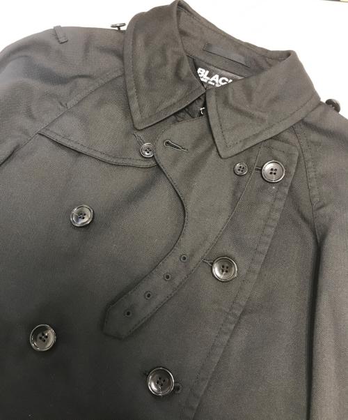 BLACK COMME des GARCONS（ブラックコムデギャルソン）BLACK COMME des GARCONS (ブラックコムデギャルソン) 裁断ダブルブレストジャケット ブラック サイズ:Sの古着・服飾アイテム