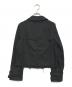 BLACK COMME des GARCONS (ブラックコムデギャルソン) 裁断ダブルブレストジャケット ブラック サイズ:S：35000円