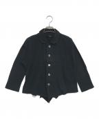 tricot COMME des GARCONSトリココムデギャルソン）の古着「ドッキング丸襟シャツ」｜ブラック