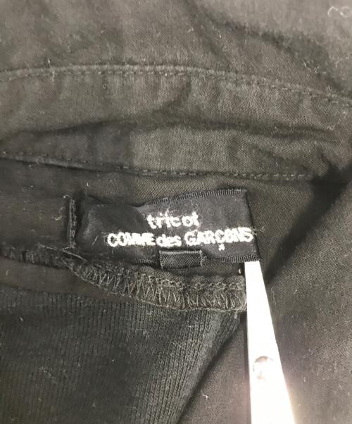 tricot COMME des GARCONS（トリココムデギャルソン）tricot COMME des GARCONS (トリココムデギャルソン) ドッキング丸襟シャツ ブラック サイズ:Mの古着・服飾アイテム