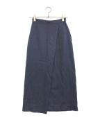 COMME des GARCONSコムデギャルソン）の古着「80’s ウールロングスカート」｜ブルー