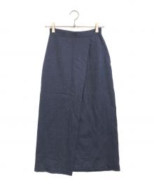 COMME des GARCONS（コムデギャルソン）の古着「80’s ウールロングスカート」｜ブルー