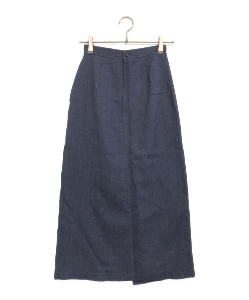 COMME des GARCONS（コムデギャルソン）COMME des GARCONS (コムデギャルソン) 80’s ウールロングスカート ブルー サイズ:Sの古着・服飾アイテム