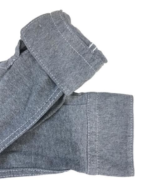 COMME des GARCONS HOMME（コムデギャルソン オム）COMME des GARCONS HOMME (コムデギャルソン オム) 異素材切替ジップアップシャツ グレー×ブルー サイズ:Mの古着・服飾アイテム