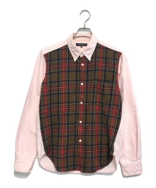COMME des GARCONS HOMME（コムデギャルソン オム）COMME des GARCONS HOMME (コムデギャルソン オム) 縮絨切替シャツ ピンク サイズ:SSの古着・服飾アイテム