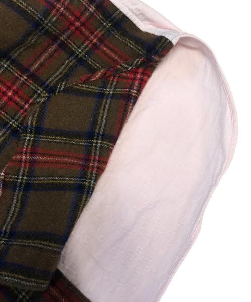 COMME des GARCONS HOMME（コムデギャルソン オム）COMME des GARCONS HOMME (コムデギャルソン オム) 縮絨切替シャツ ピンク サイズ:SSの古着・服飾アイテム